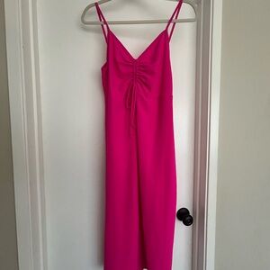 See You Monday Fuchsia Midi Dress